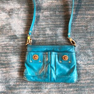 Aqua Marc by Marc Jacobs leather cross body bag